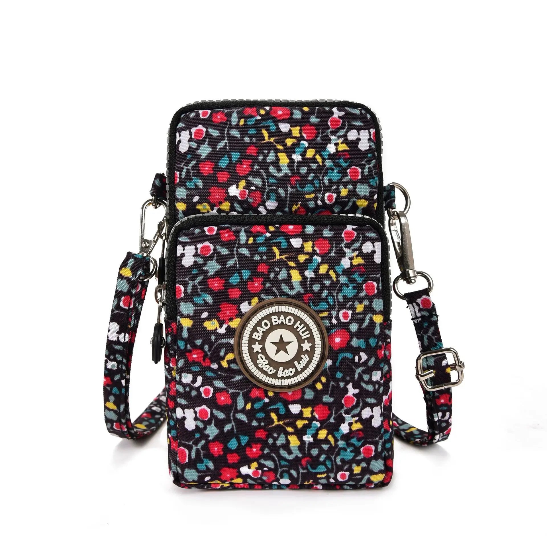 Sports Arm Bag, Women Mobile Phone Bag Running Messenger Purse Wallet, Women's Shoulder Cross Body Bags Multi Layer Zipper Pouch