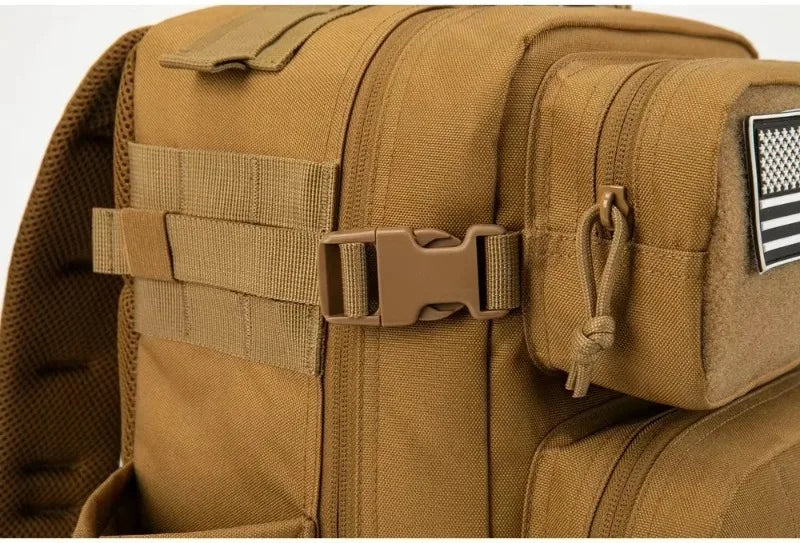 25L/45L Tactical Backpack for Women/men survival Laser Cut Molle Daypack Gym Rucksack School Bag with Dual Cup Holder back pack