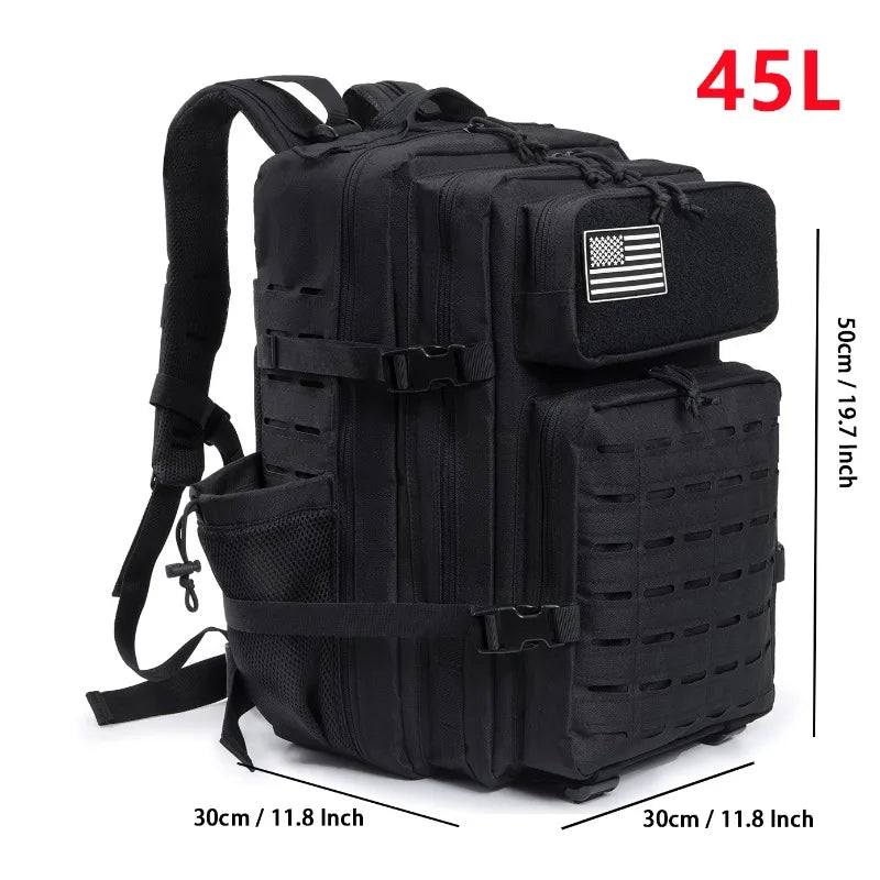 25L/45L Tactical Backpack for Women/men survival Laser Cut Molle Daypack School Bag Gym EDC Rucksack back pack