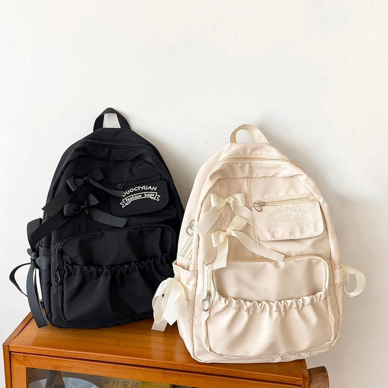 Fashion Backpack Nylon Women Backpack Anti-theft Shoulder Bags New School Bag for Teenager Girls School Backapck Female