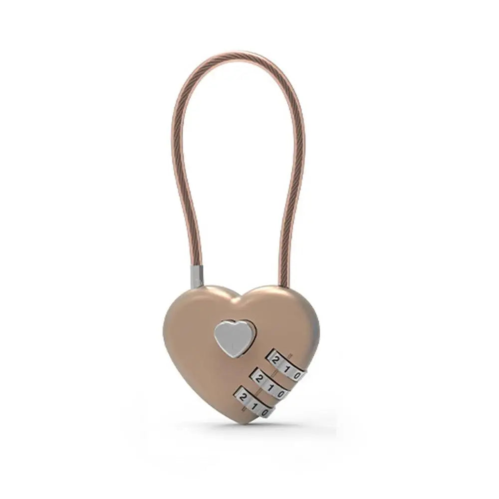 INS Korean Red Heart Lock Love Cable Code Padlock Keychain Y2K Bag Charms Bag Pendant Sweet Purse Accessories Harajuku Jewelry