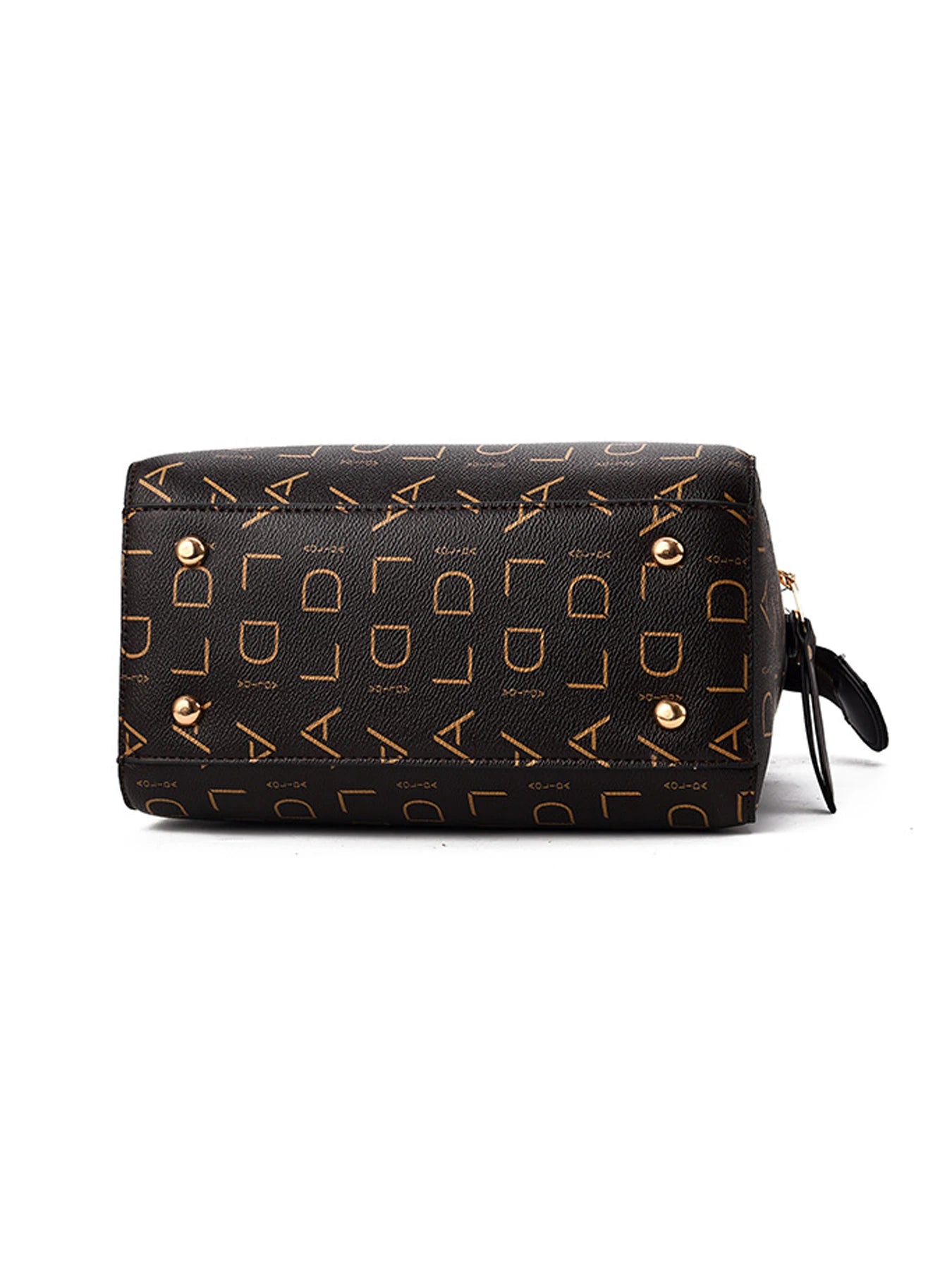 Fashion English letter handbag women's PU leather tassel upper handle bag luxury shoulder bag large capacity women's handbag
