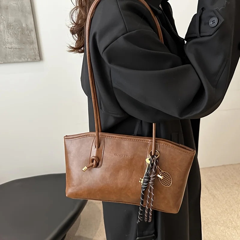 Ladies Large Capacity Crescent Bag Black, White, Brown, Coffee Convertible Shoulder Tote Bag Spacious Work, Travel, Everyday Use
