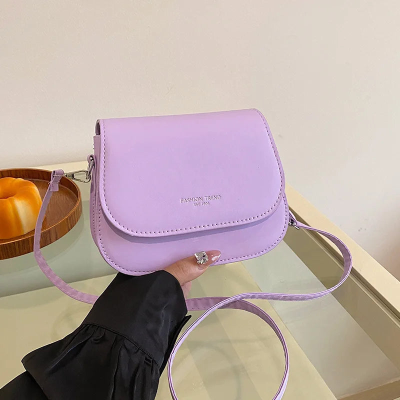 Fashionable Synthetic Leather Crossbody Bag, Womens Shoulder Bag, Simple Square Design, Adjustable Strap, Suitable for Daily Use