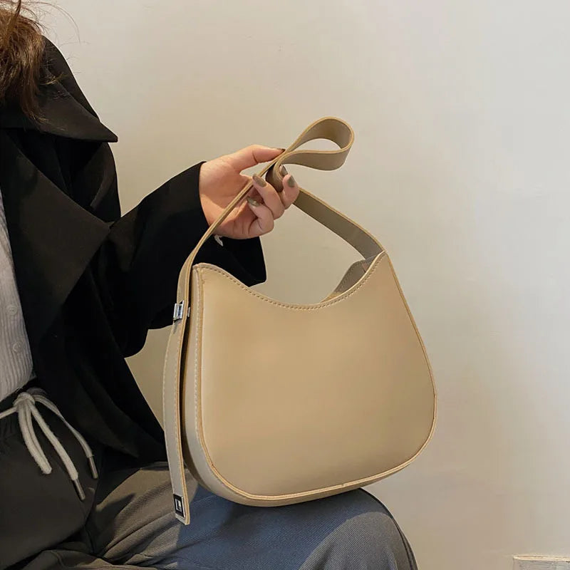 PU Leather Fashion Design Crossbody Bags For Women Summer Travel Shoulder Bags Large Capacity Handbags and Purse Armpit Hobo Bag