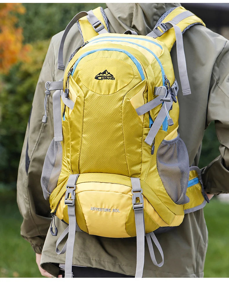 Climbing Camping Backpack Sports Travel Duffel Bag for Men Women with Shoes Outdoor Hikking Cycling Rucksack Luggage Storage Bag