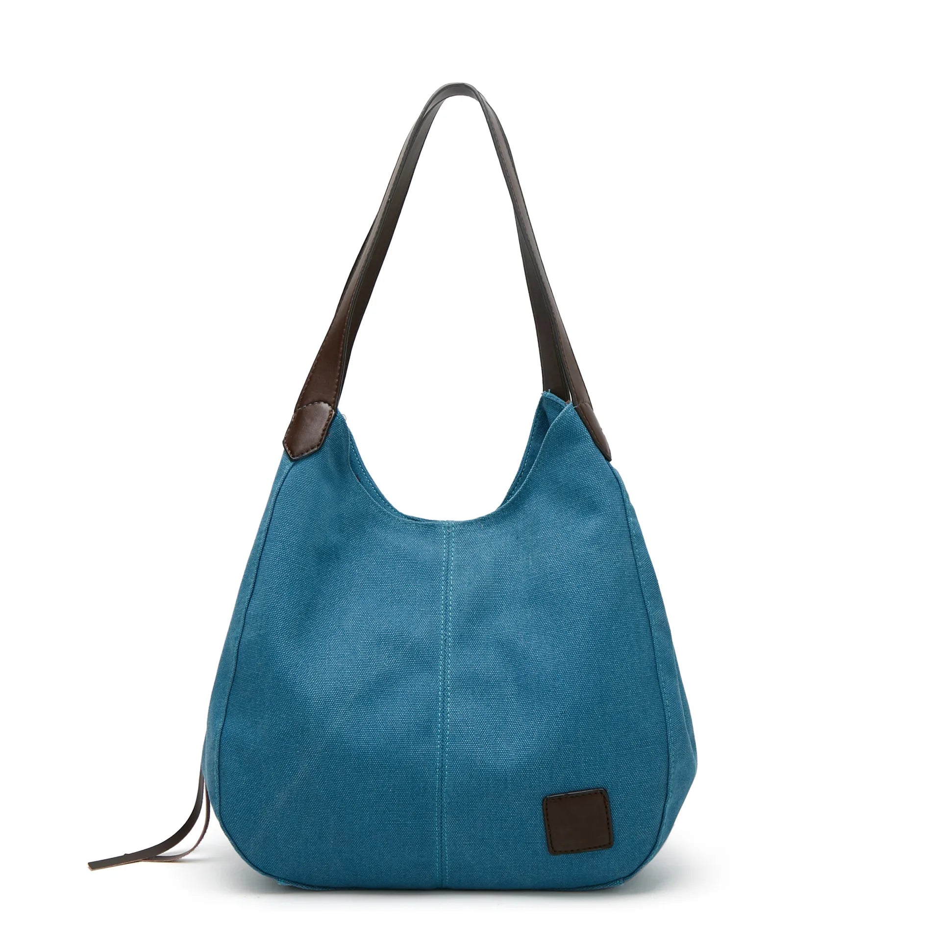 Large Capacity Canvas Shoulder Bag Casual Top-Handle Bag Daily Use Handbag Lady Shopping Totes Travel Bag