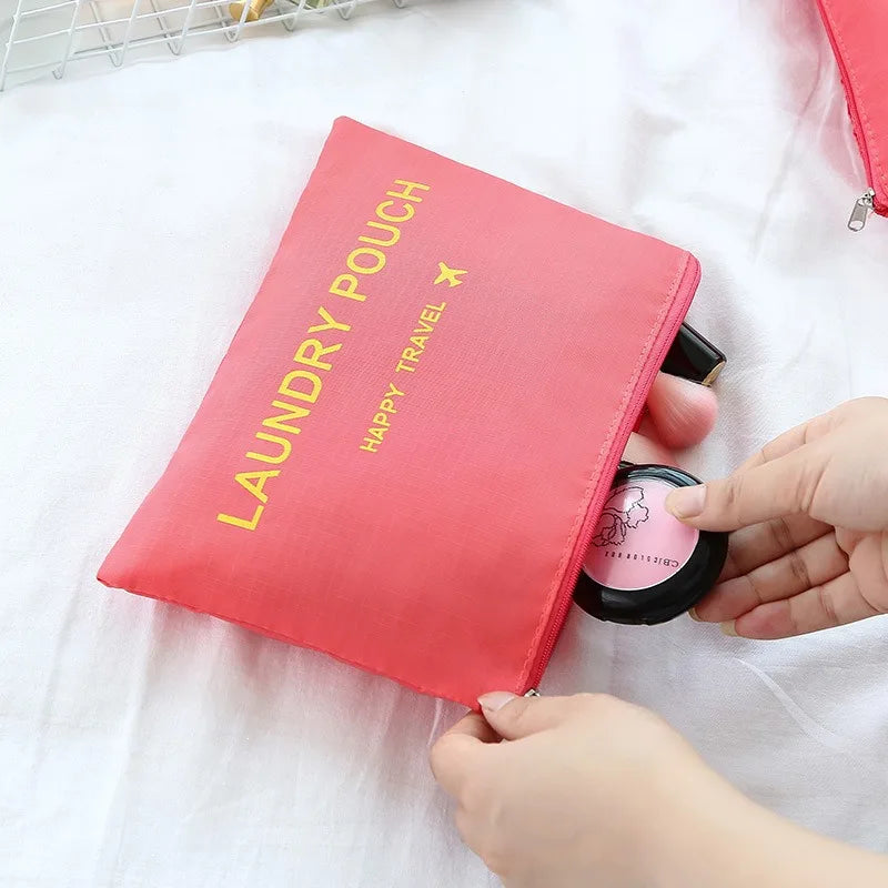 6pcs Travel Storage Organizer Bags Portable Travel Suitcase Organizer Bags For Women Clothes Shoes Makeup Bag Luggage Organizer