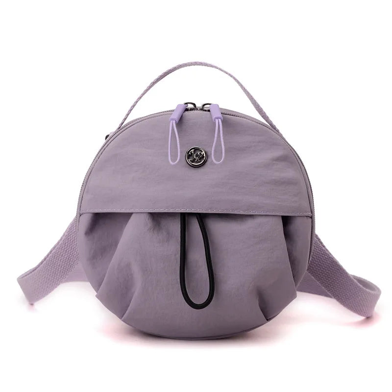 Thickened Waterproof Round Handbag, Single Shoulder Messenger Bag, Versatile Fashion Cross Body Phone Purse Pouch for Going Out