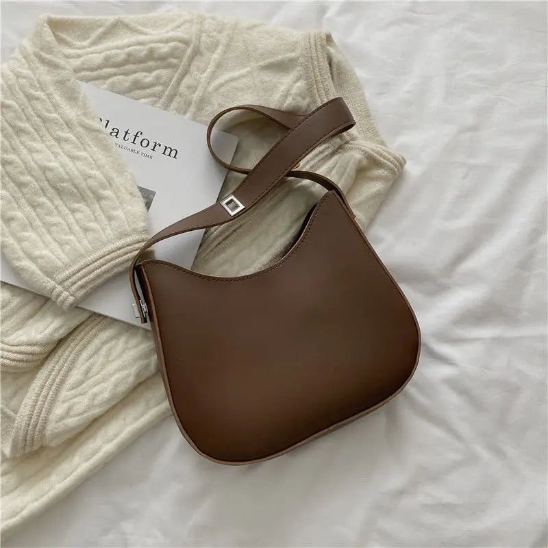 PU Leather Fashion Design Crossbody Bags For Women Summer Travel Shoulder Bags Large Capacity Handbags and Purse Armpit Hobo Bag