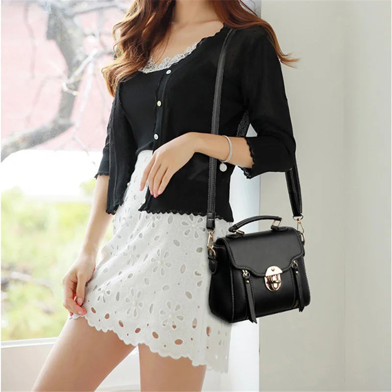 Fashion Small Square Bag For Women Luxury Designer Handbags High Quality Female Bag PU Leather Flap Crossbody Shoulder Bag Bolsa