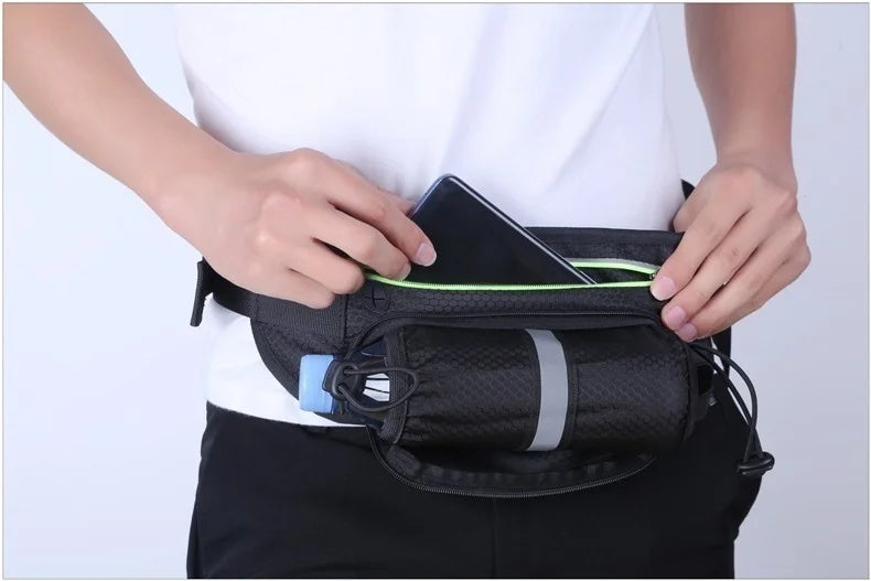 Sport Trail Running Belt Waist Bag Hydration Jogging Pouch Water Bottle Fanny Pack Men Women Gym Fitness Cycling Money Belt Bags