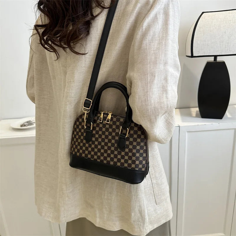 Fashion Shell Bag Ladies Small Pattern Design Purse and Handbag Shoulder Crossbody Bag For Women Daily Use
