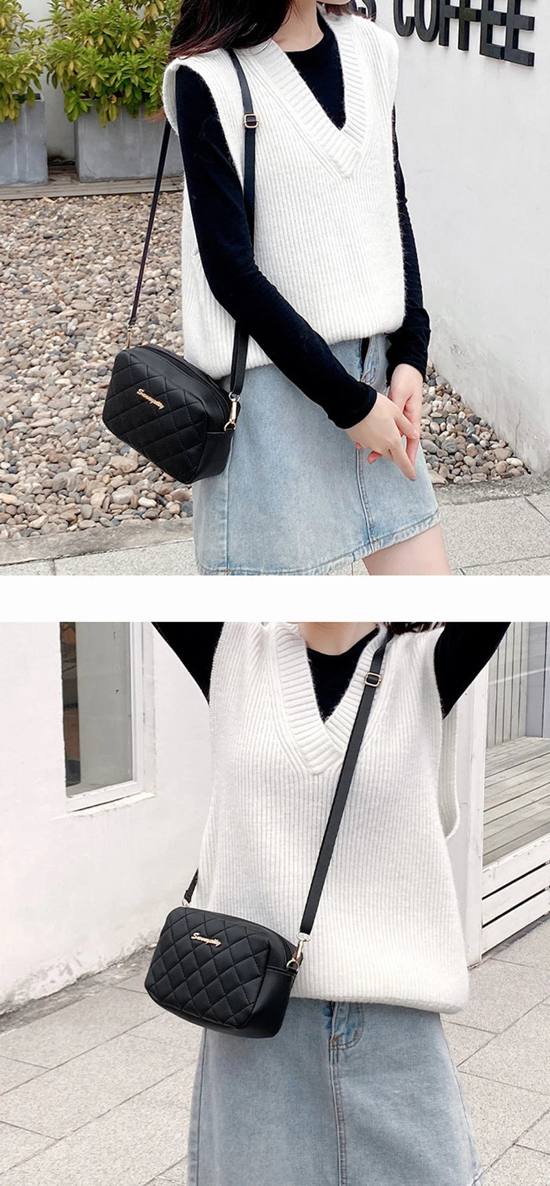 Fashion PU Leather Women Shoulder Bags Luxury Design Quilted Shopper Bag Female Casual Crossbody Bags Female Small Handbag Purse