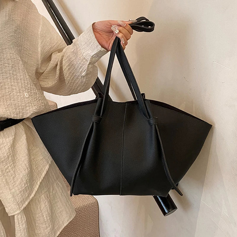 Brand Designer Bucket Shoulder Bags For Women Soft PU Leather Big Capacity Shopper Tote Set Luxury Designer Handbags