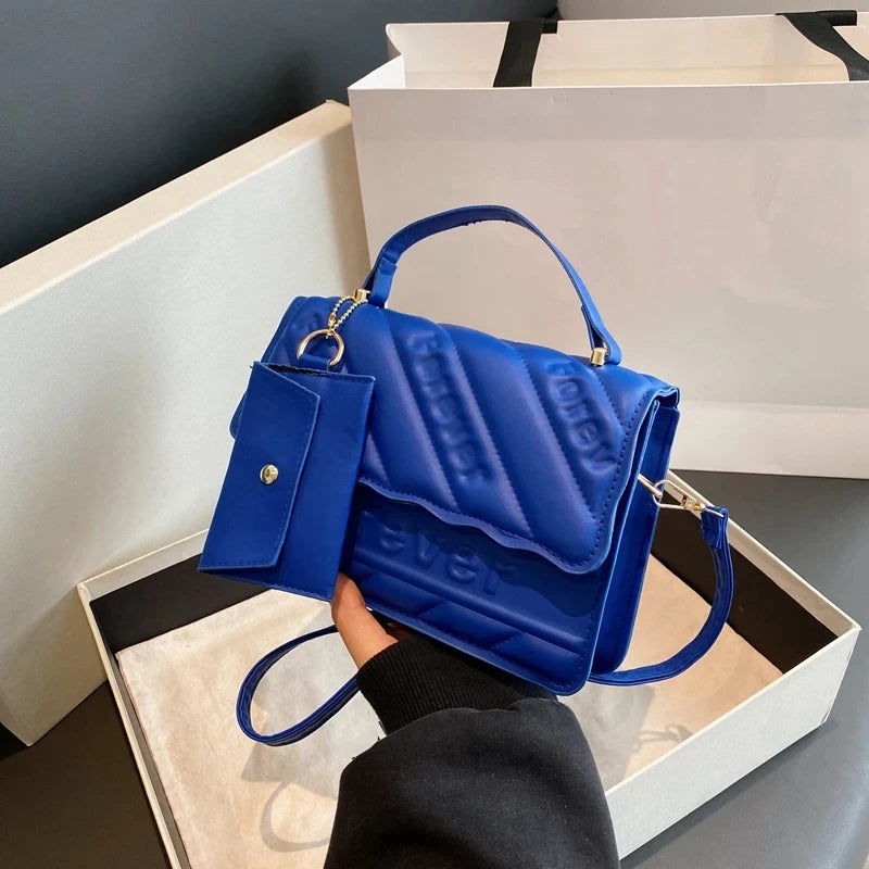 Brand Designer Small Crossbody Bags New Fashion Shoulder Bag Quilted PU Leather Ladies Square Handbags