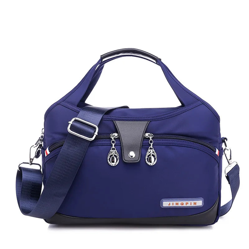 Women Crossbody Bags Large-Capacity Oxford Cloth Sling Crossbody Bag Waterproof Anti-Theft Female Travel Shopper Mommy Hand Bag