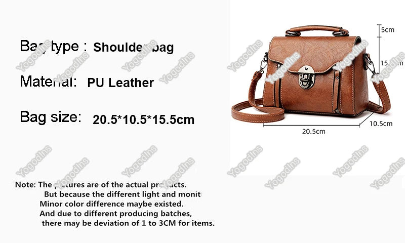 Fashion Small Square Bag For Women Luxury Designer Handbags High Quality Female Bag PU Leather Flap Crossbody Shoulder Bag Bolsa