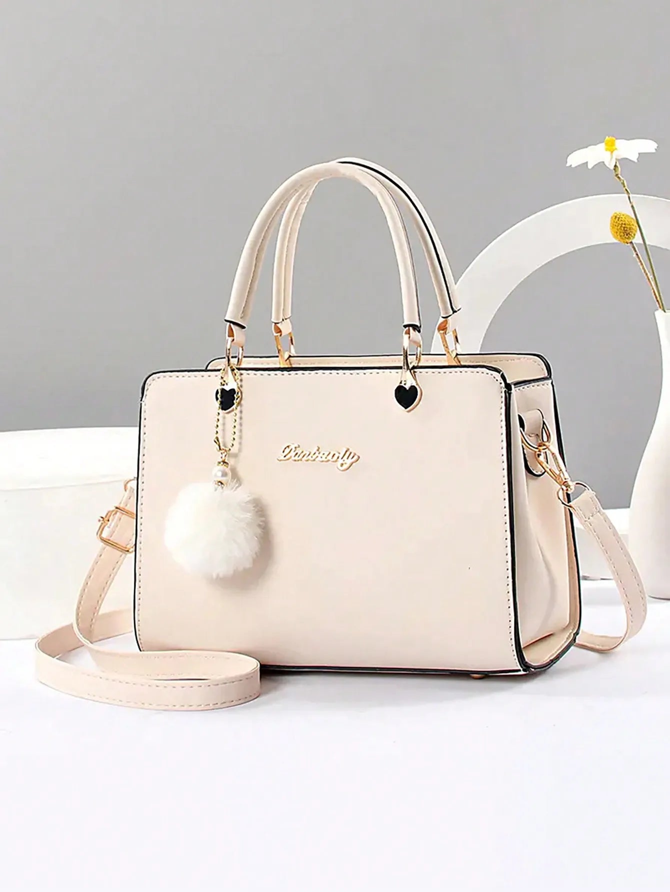 Fashionable Decorative Women's Small Square Bag, Simple Solid Color Large Capacity Handheld Crossbody Bag