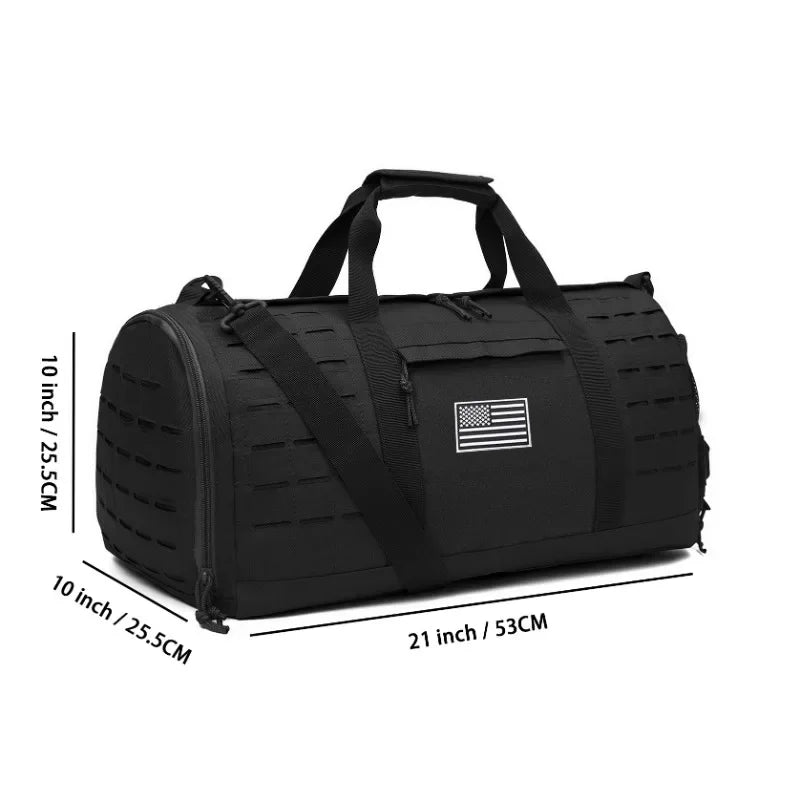 40L Sport Gym Bag Tactical Travel Fitness Training Bag With Shoe Basketball Outdoor Weekender Bags carry on bag hiking backpacks