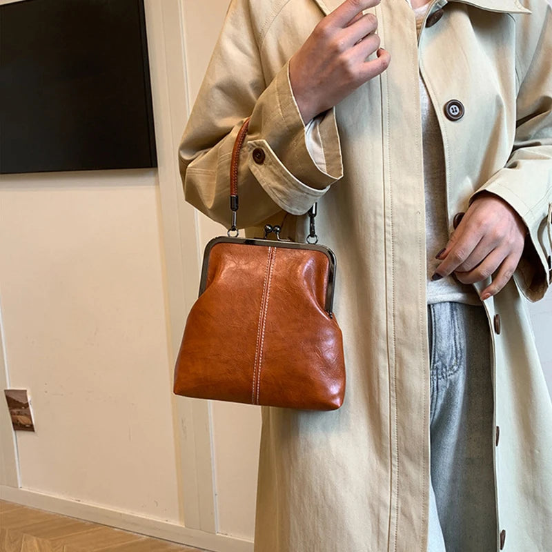 Women's Handbag Crossbody Shoulder Bags Evening Party Totes Makeup Wallet New Fashion Vintage Soft Leather Cosmetic Bag Purse
