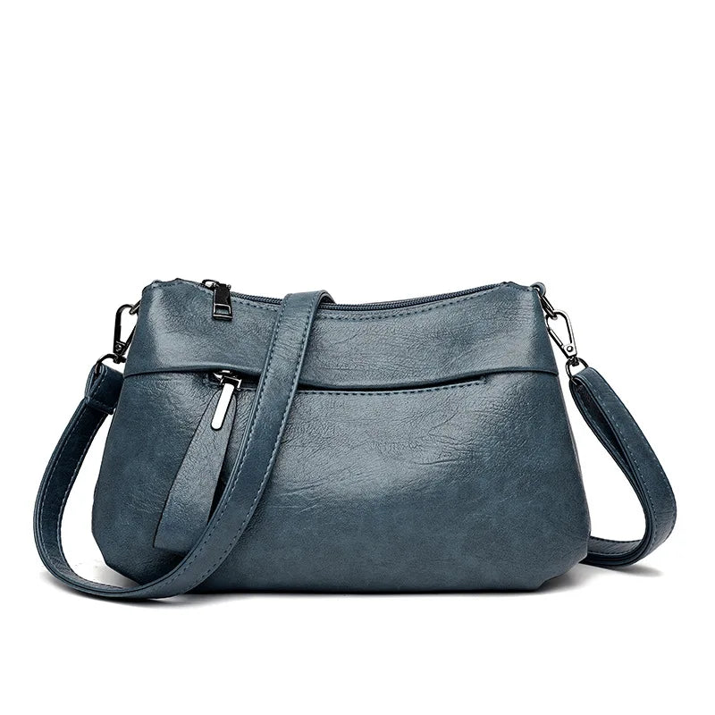 Elegant Women's Shoulder Bag with Unique Texture Design Stylish Soft  Leather Handbag with Zipper Pockets Everyday Crossbody Bag