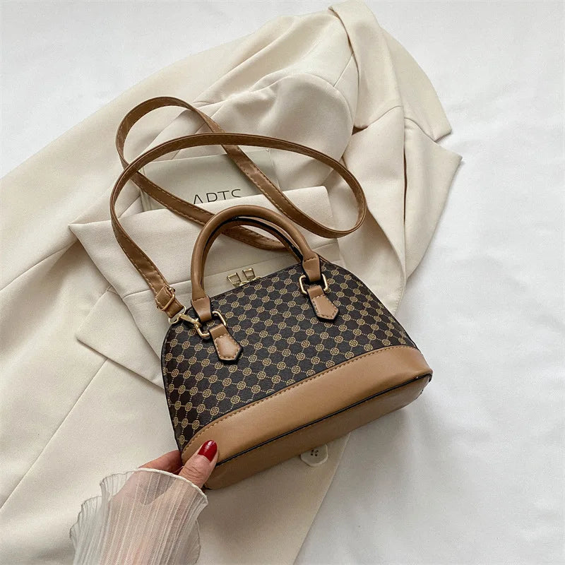 Fashion Shell Bag Ladies Small Pattern Design Purse and Handbag Shoulder Crossbody Bag For Women Daily Use