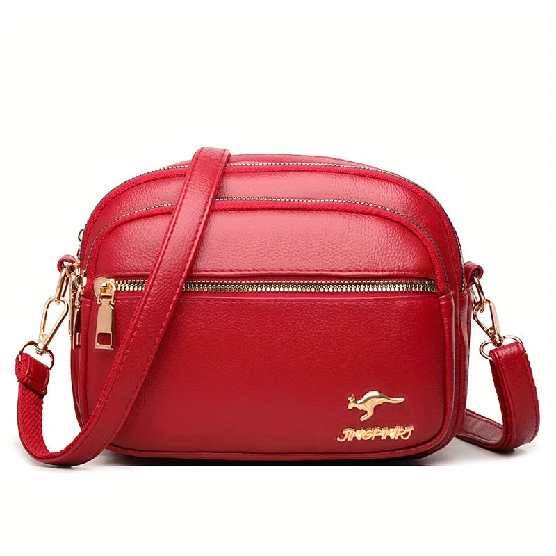 Trendy Multi-layered Fashionable Bag For Women, Versatile Crossbody Bag, Large Capacity For Daily Work Commute.