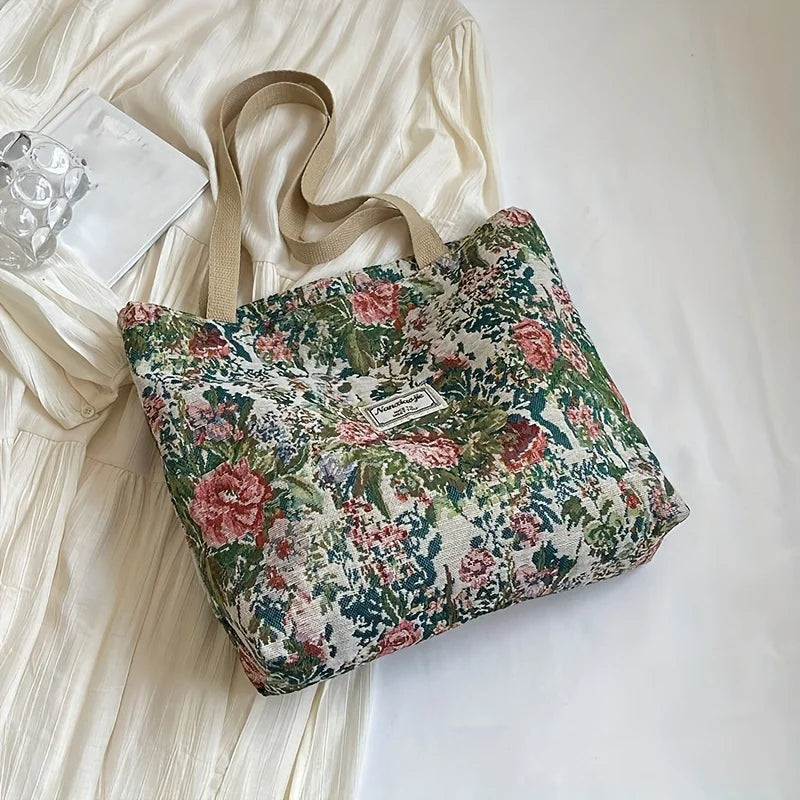 New Fashion Large Capacity Commuter Tote Bag Simple Stylish for College Students, Daily Handbag Shoulder Use