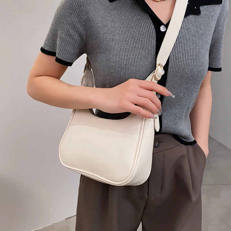 PU Leather Shoulder Messenger Bag Women Causal Luxury Handbags and Purse Female Designer Hobos Bag Small Brand Crossbody Bags
