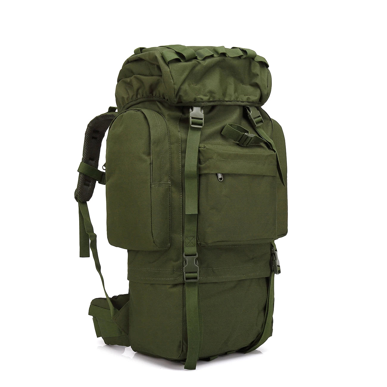 65L Large Capacity Waterproof Outdoor Hking Backpack Tactical Hunting Camping Rucksack Rain Cover Mountaineering Climbing Bags
