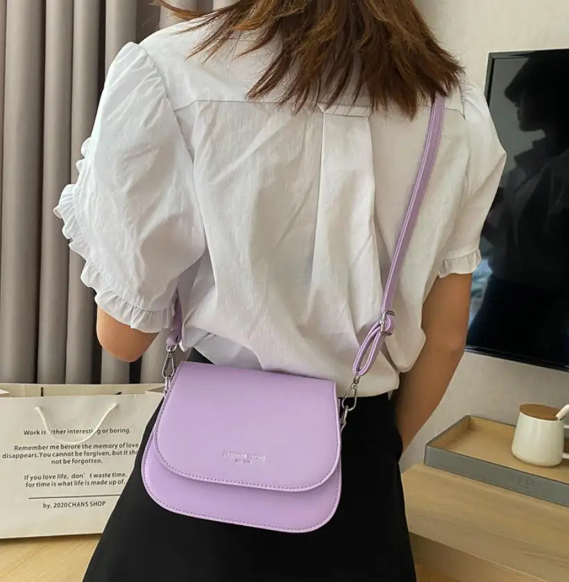 Fashionable Synthetic Leather Crossbody Bag, Womens Shoulder Bag, Simple Square Design, Adjustable Strap, Suitable for Daily Use