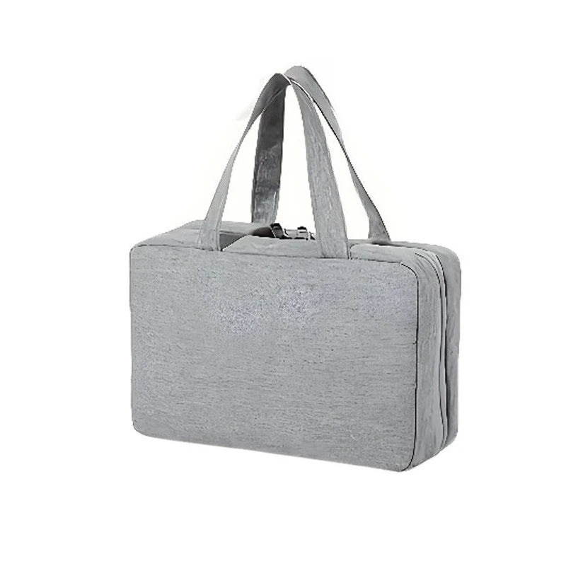 Travel Folding Wet and Dry Separation Toiletry Bag Cosmetic Organizer Bag  - Multi-Pocket Makeup Bag