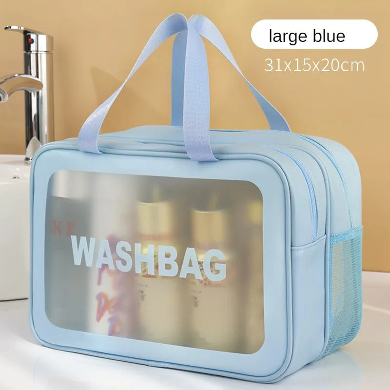 Wet Separate Bag Large Capacity Storage Bag Fitness Swimming Travel Portable Double Layer PVC Portable Cosmetic Bag #3571