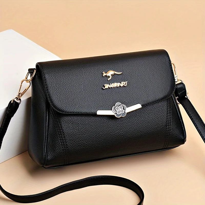 Fashionable Single-Shoulder Bag for Women, Versatile Crossbody Purse with Adjustable Strap, Waterproof Faux Leather