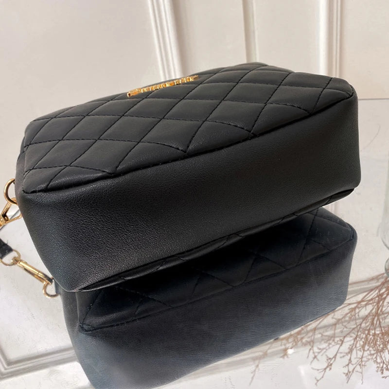 Fashion PU Leather Women Shoulder Bags Luxury Design Quilted Shopper Bag Female Casual Crossbody Bags Female Small Handbag Purse
