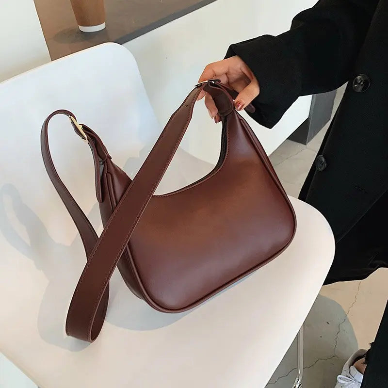 PU Leather Shoulder Messenger Bag Women Causal Luxury Handbags and Purse Female Designer Hobos Bag Small Brand Crossbody Bags