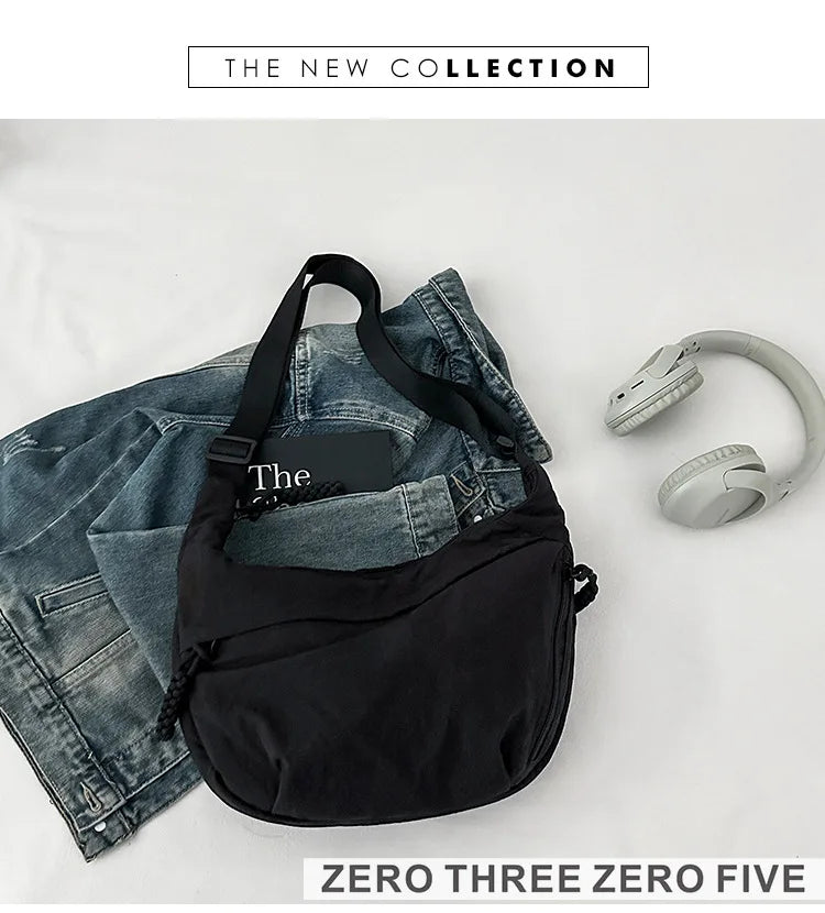 Casual Nylon Hobos Crossbody Bag for Women Designer Shoulder Bags Large Capacity Tote Bag Lady Travel Shopper Bag Female Purses