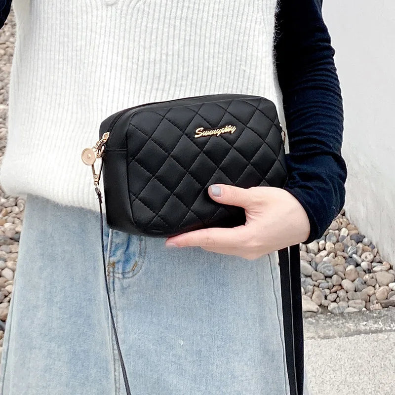 Fashion PU Leather Women Shoulder Bags Luxury Design Quilted Shopper Bag Female Casual Crossbody Bags Female Small Handbag Purse