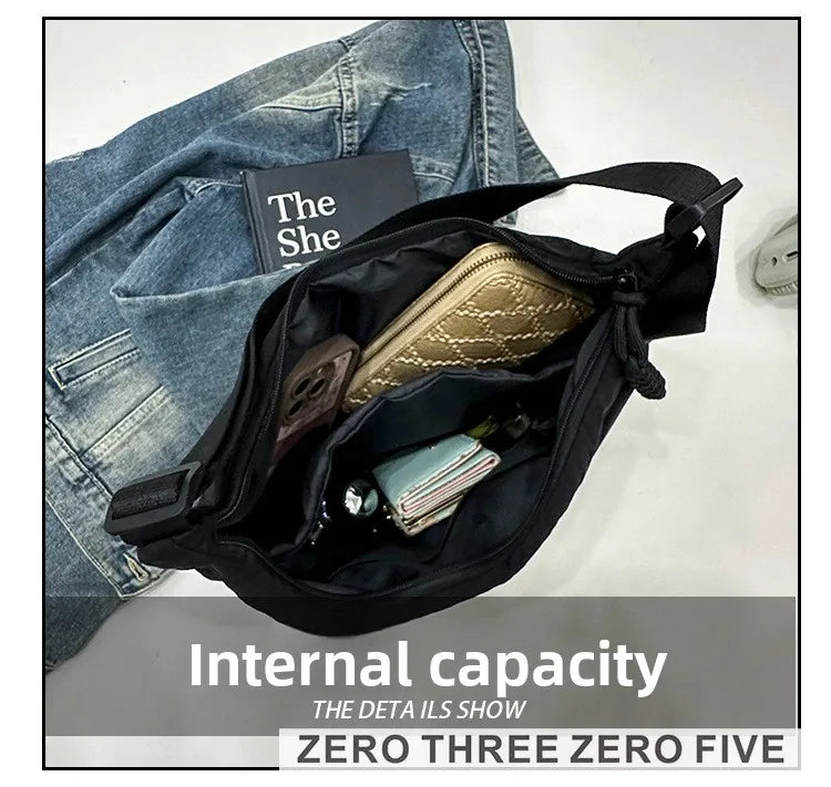 Casual Nylon Hobos Crossbody Bag for Women Designer Shoulder Bags Large Capacity Tote Bag Lady Travel Shopper Bag Female Purses