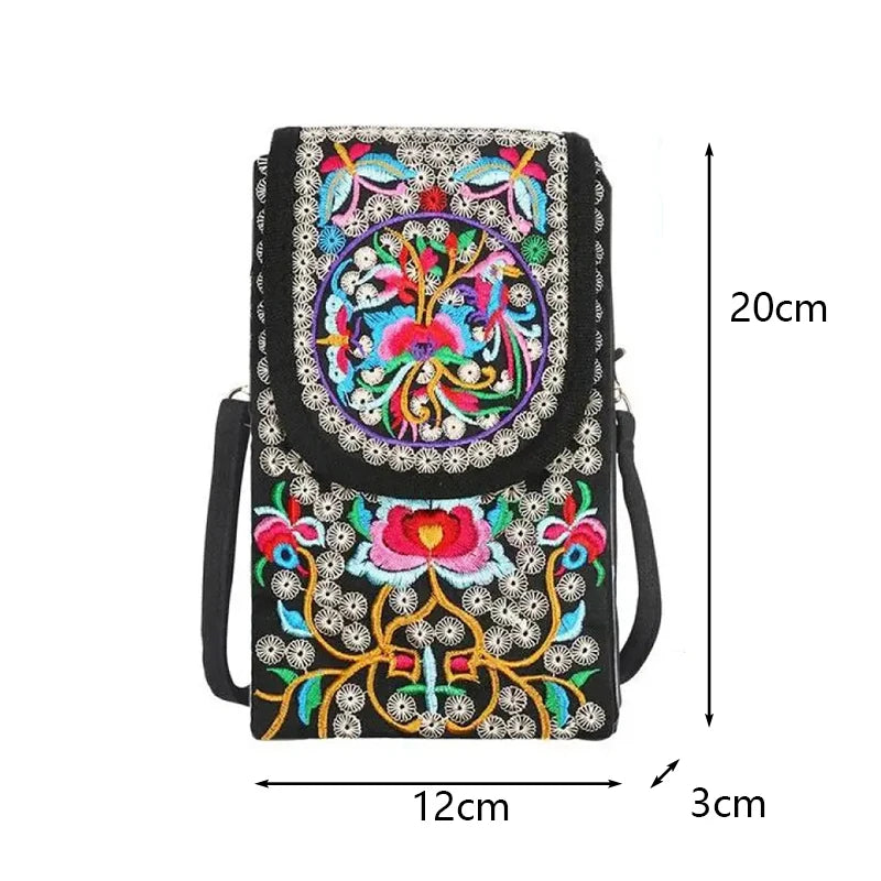 Women Casual Shoulder Bag Multi-pocket Design Crossbody Bag Ladies Multifunction Canvas Phone Purse Ladies Travel Small Handbags