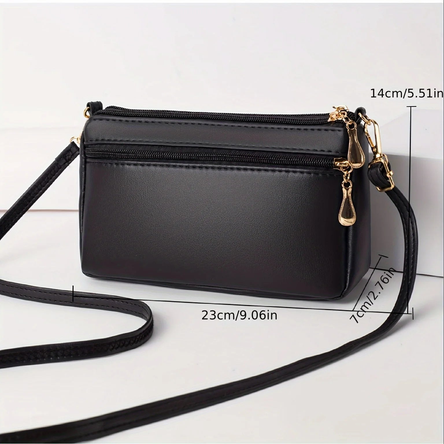 Classic Quilted Crossbody Bag for Women Vintage Synthetic Leather Shoulder Strap, Handbag & Phone Wallet for Everyday Essentials