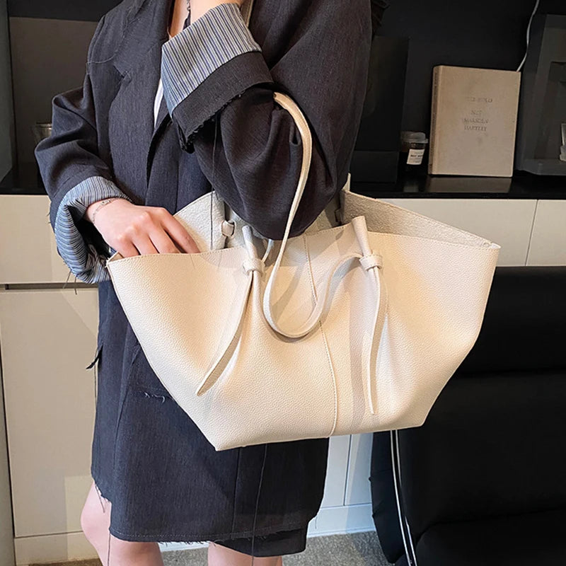 Brand Designer Bucket Shoulder Bags For Women Soft PU Leather Big Capacity Shopper Tote Set Luxury Designer Handbags
