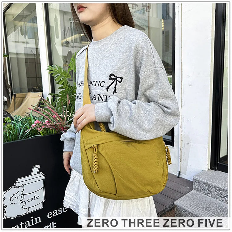 Casual Nylon Hobos Crossbody Bag for Women Designer Shoulder Bags Large Capacity Tote Bag Lady Travel Shopper Bag Female Purses