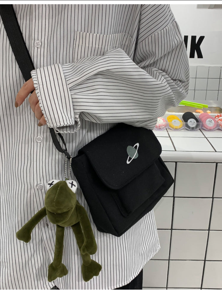 Casual Collage Student Messenger Bag Women Small Bag Canvas Shoulder Bag For Women Print Crossbody Bags Bolsas Sac