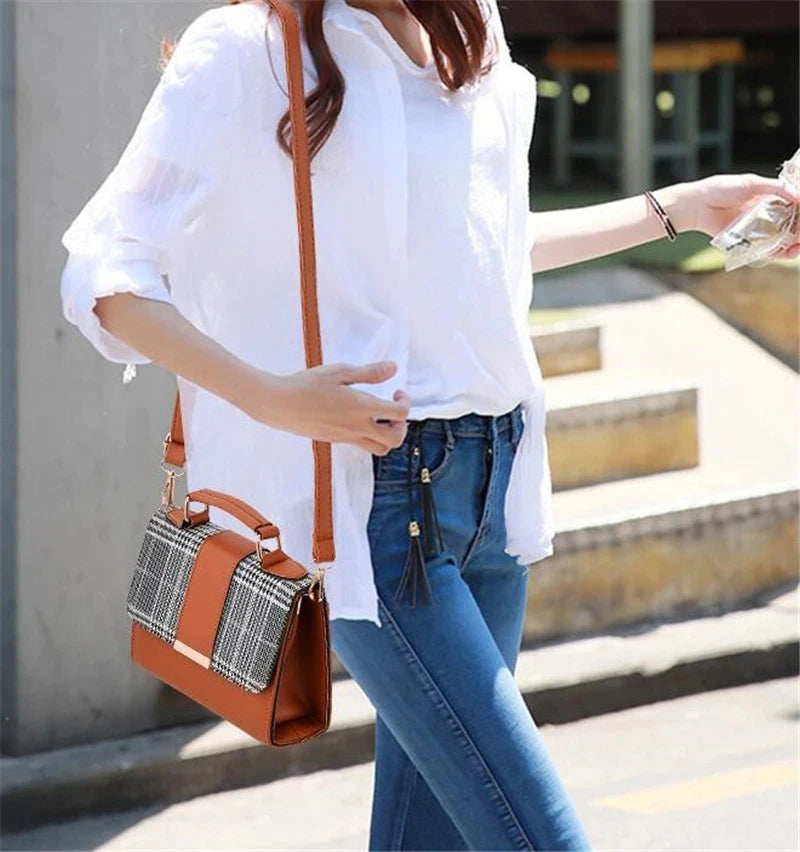 New Arrival Retro Women Handbag High Quality Ladies Crossbody Messenger Bags  PU Leather Female Flap Shoulder Bag