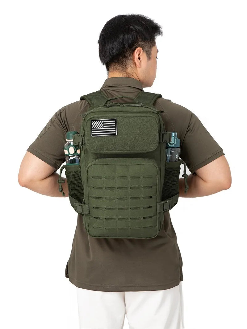 25L/45L Tactical Backpack for Women/men survival Laser Cut Molle Daypack Gym Rucksack School Bag with Dual Cup Holder back pack