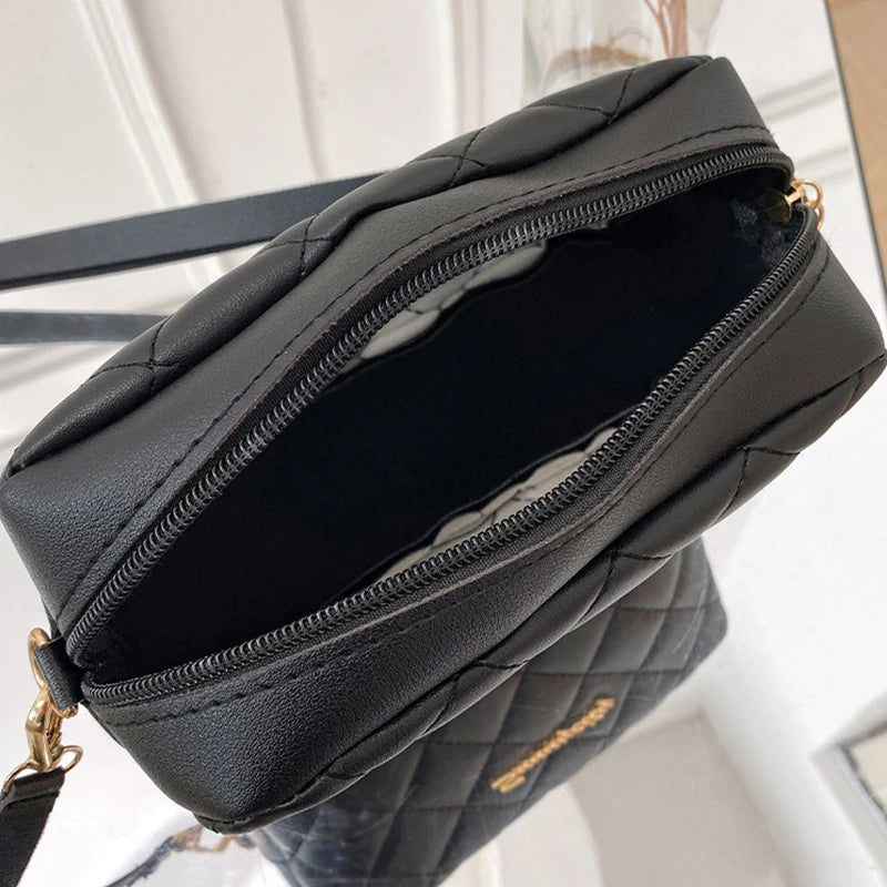 Fashion PU Leather Women Shoulder Bags Luxury Design Quilted Shopper Bag Female Casual Crossbody Bags Female Small Handbag Purse