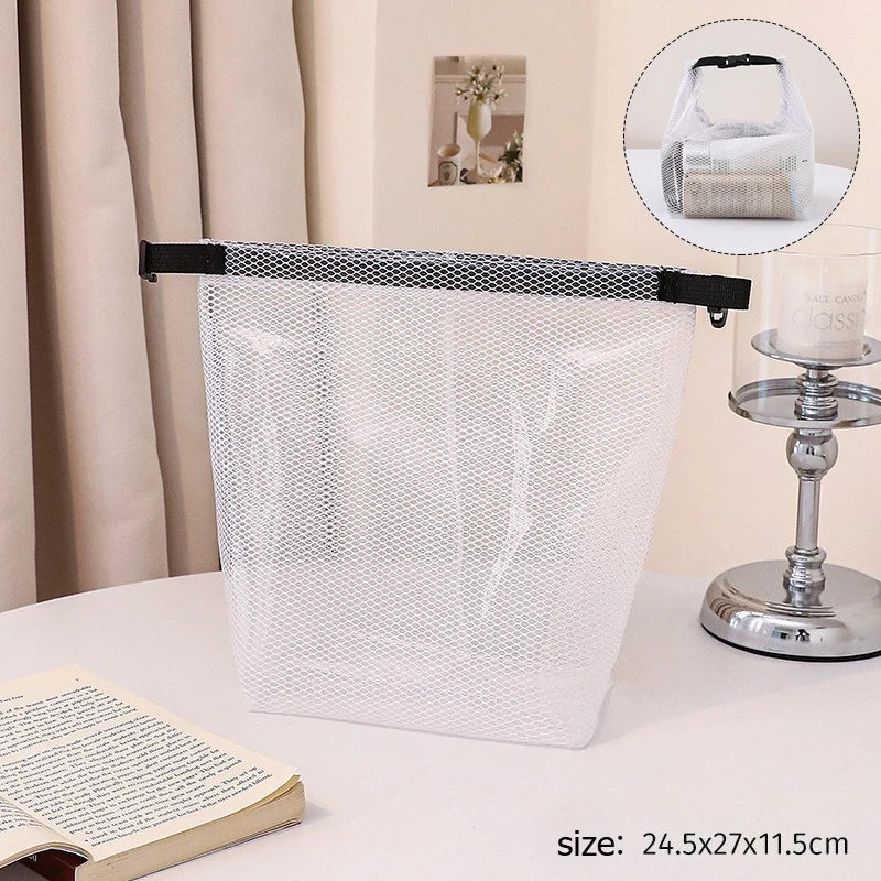 Waterproof Mesh Pouches, Clear Waterproof Travel Makeup Bag ，Tools Bag, Clutch Daily Use Summer Beach Gifts