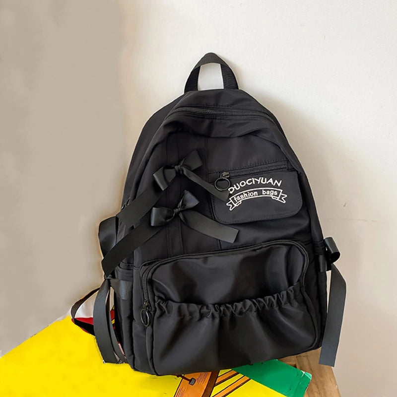 Fashion Backpack Nylon Women Backpack Anti-theft Shoulder Bags New School Bag for Teenager Girls School Backapck Female